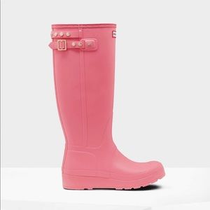 Tall Pink Hunter Boots - size 9